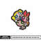 The Powerpuff anime embroidery design