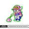Arale anime embroidery design