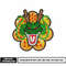 Dragon anime embroidery design