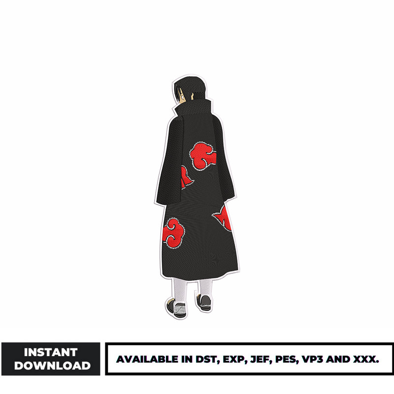 Itachi Uchiha embroidery design