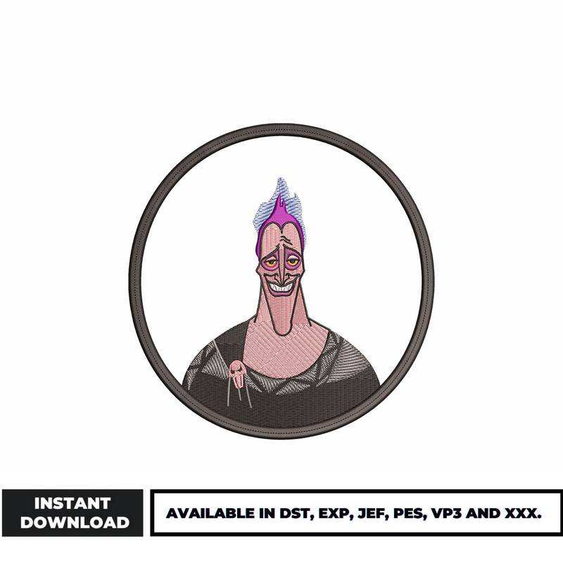 Hades embroidery design