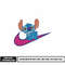 Swoosh stitch embroidery design