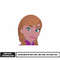 Anna face embroidery design