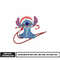 Stitch christmas nike embroidery design