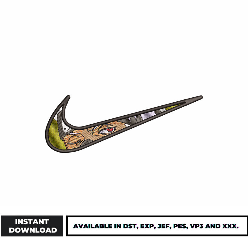 Nike Kakashi eyes embroidery design