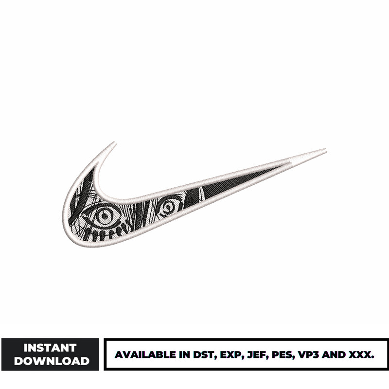 Eren eyes nike embroidery design
