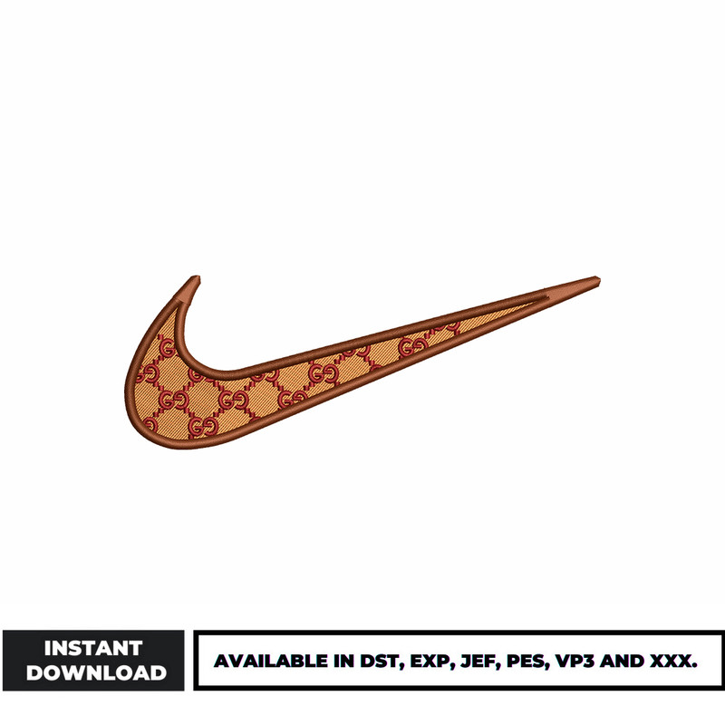 Nike gucci embroidery design