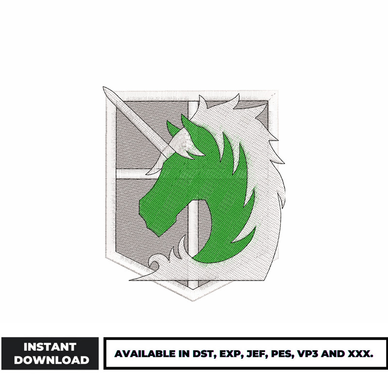 Aot Military Police embroidery design