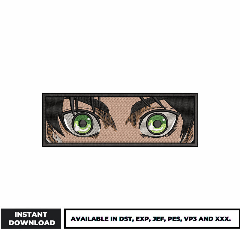 Eren yeager Eyes embroidery design