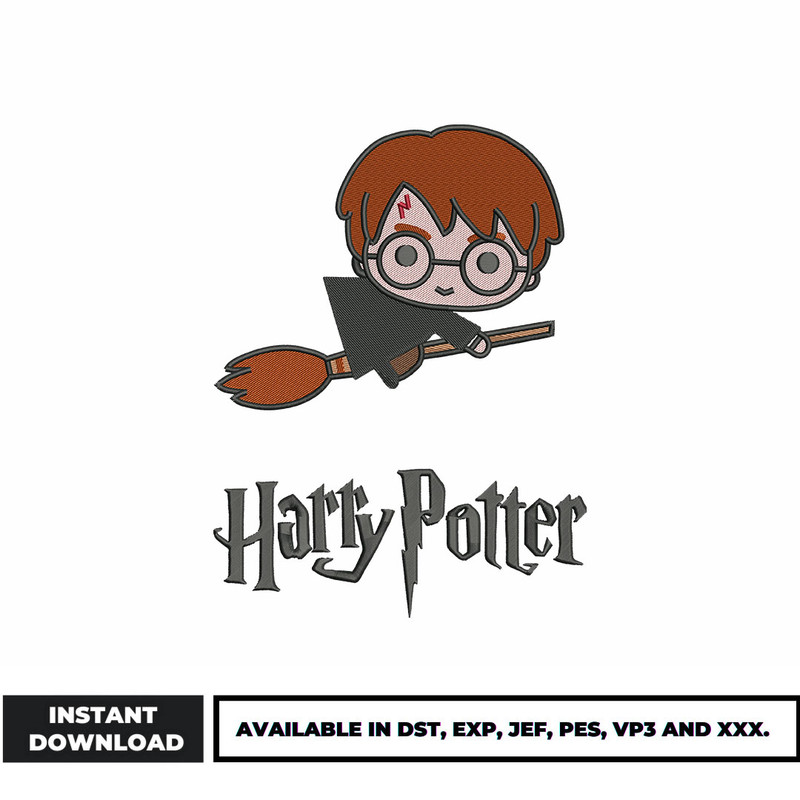 Harry potter embroidery design