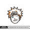 Naruto face embroidery design