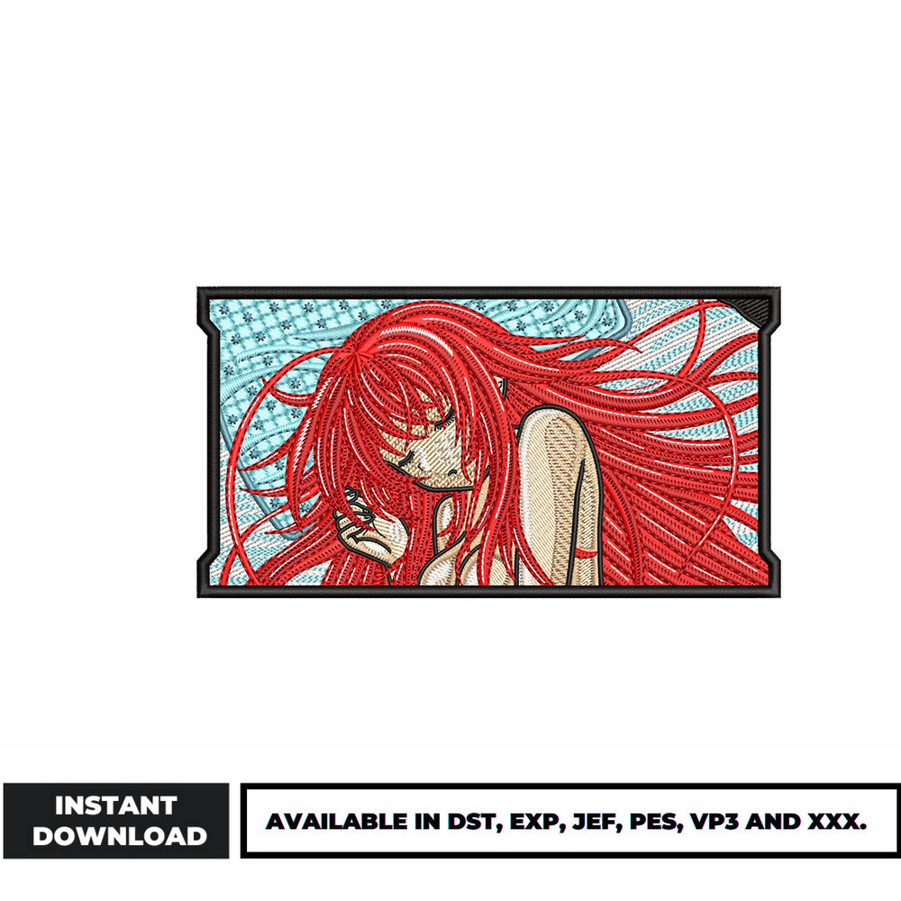 Rias Gremory embroidery design