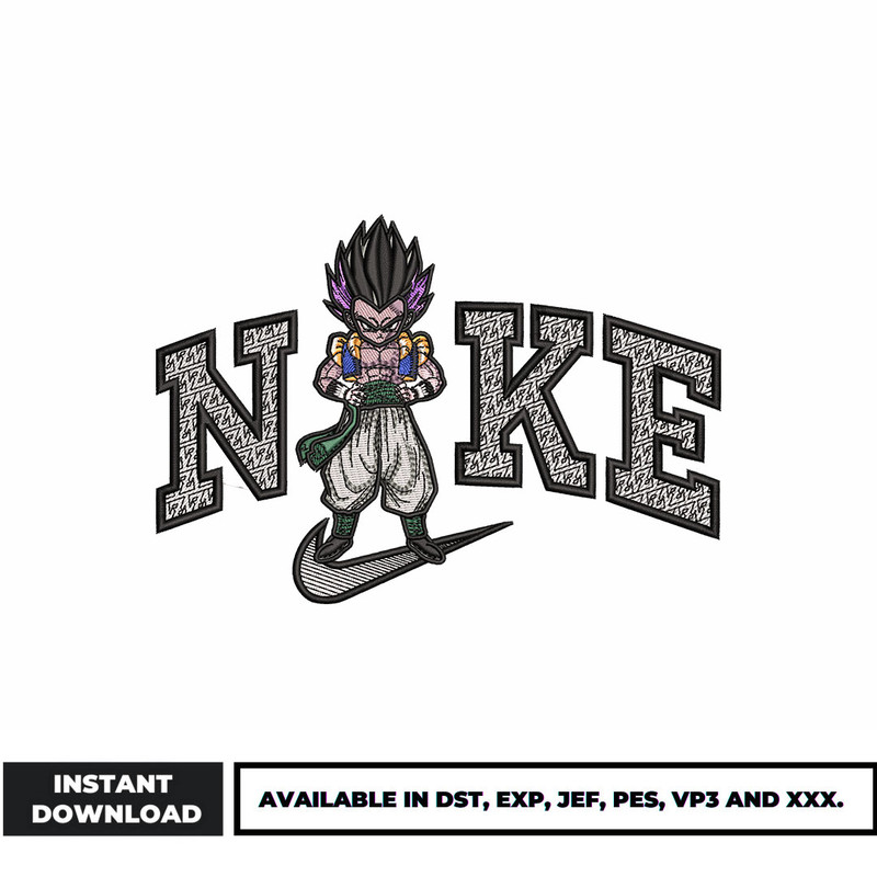 Gotenks embroidery design