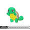 Squirtle pokemon embroidery design