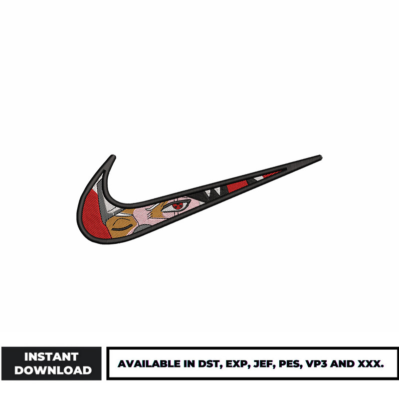 Kakashi eyes nike embroidery design