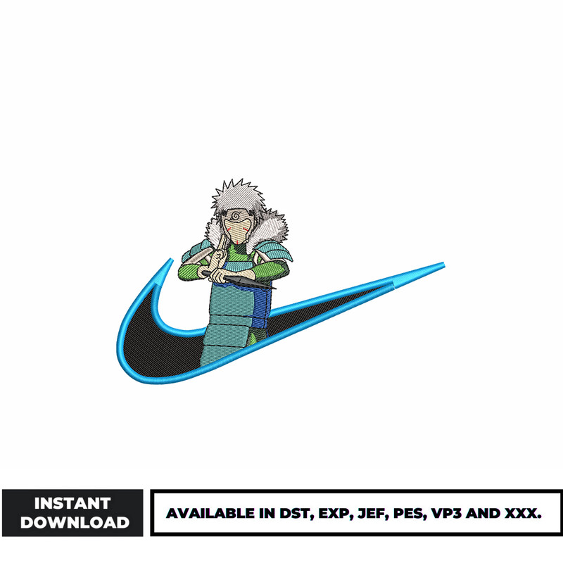 Tobirama Senju nike embroidery design