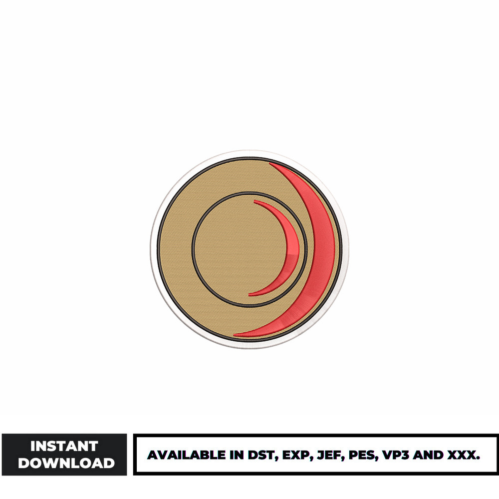 Luffy hat embroidery design