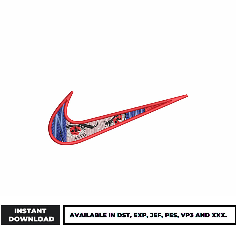 Nike itachi eyes embroidery design