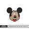 Mickey Mouse face embroidery design