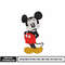 Mickey Mouse cartoon embroidery design