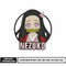 Nezuko circle embroidery design