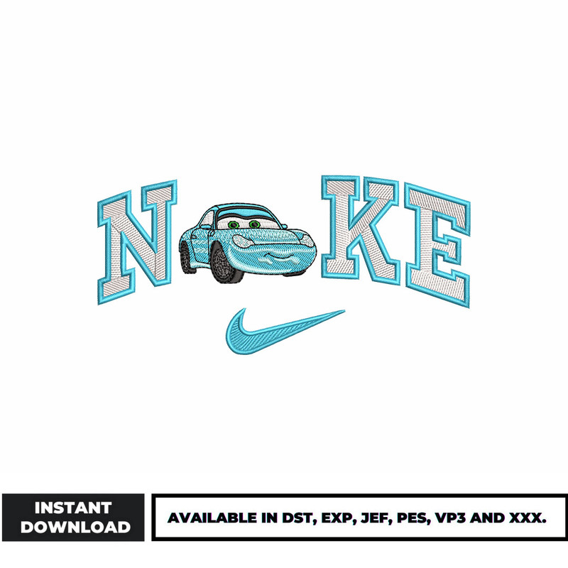 Nike Sally car embroidery design