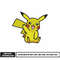 Pikachu smile embroidery design