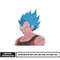 Vegeta ssj blue embroidery design