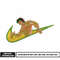 Swoosh Baki embroidery design