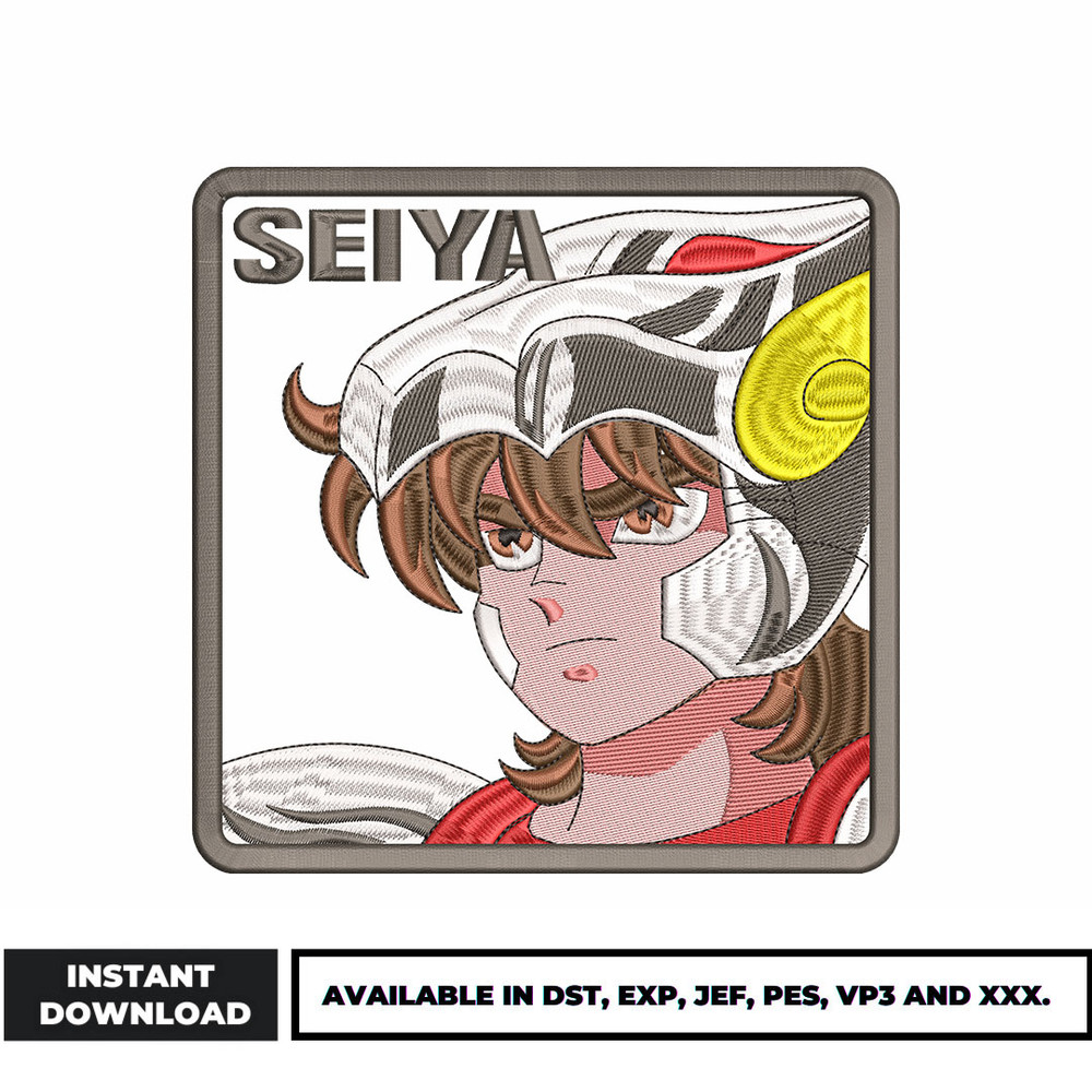 Vintage Seiya embroidery design