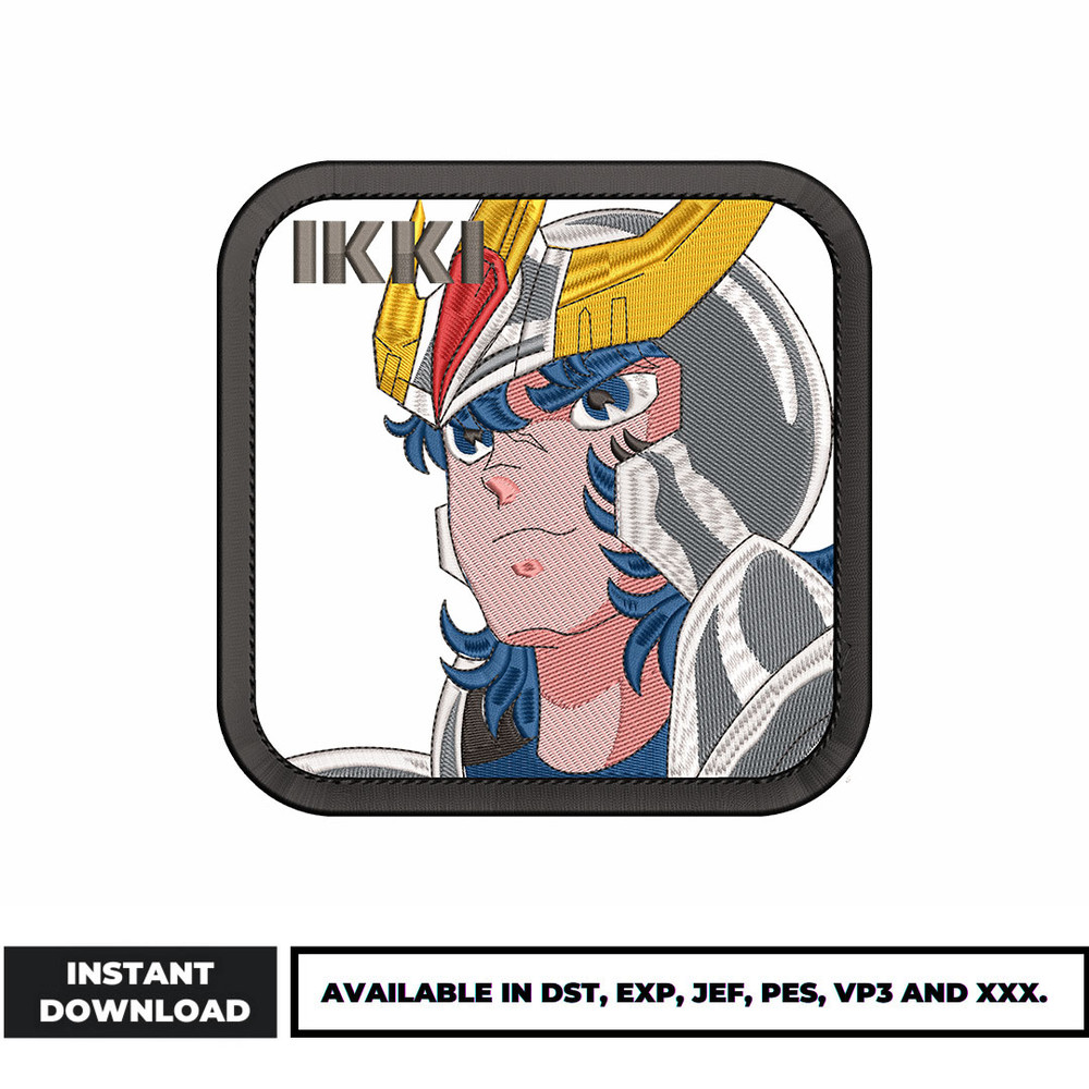 Phoenix Ikki embroidery design