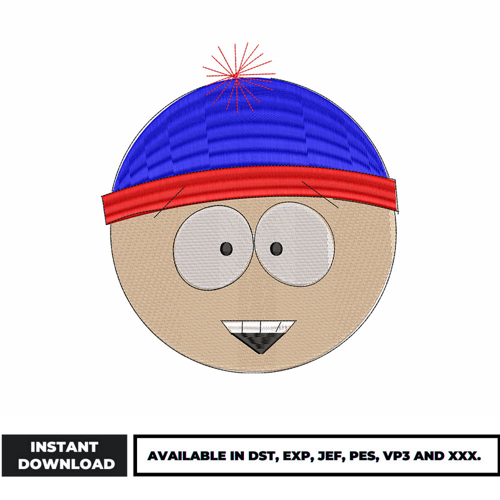 Stan Marsh embroidery design