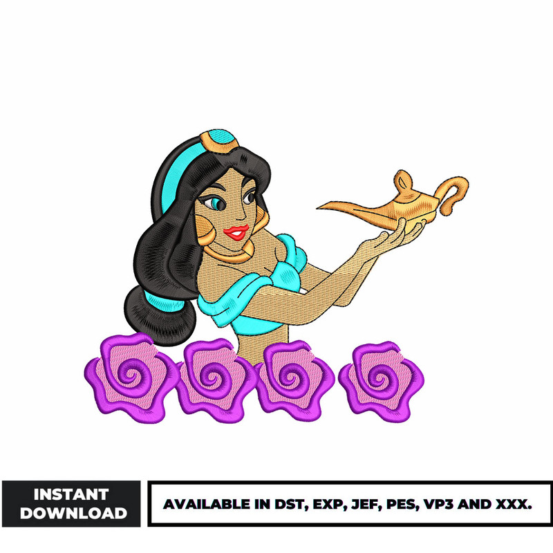 Jashime princess embroidery design