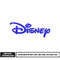 Disney blue logo embroidery design
