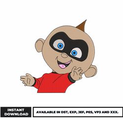 jack jack embroidery design, the incredibles embroidery, anime embroidery, embroidery file, instant download