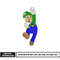 Luigi embroidery design