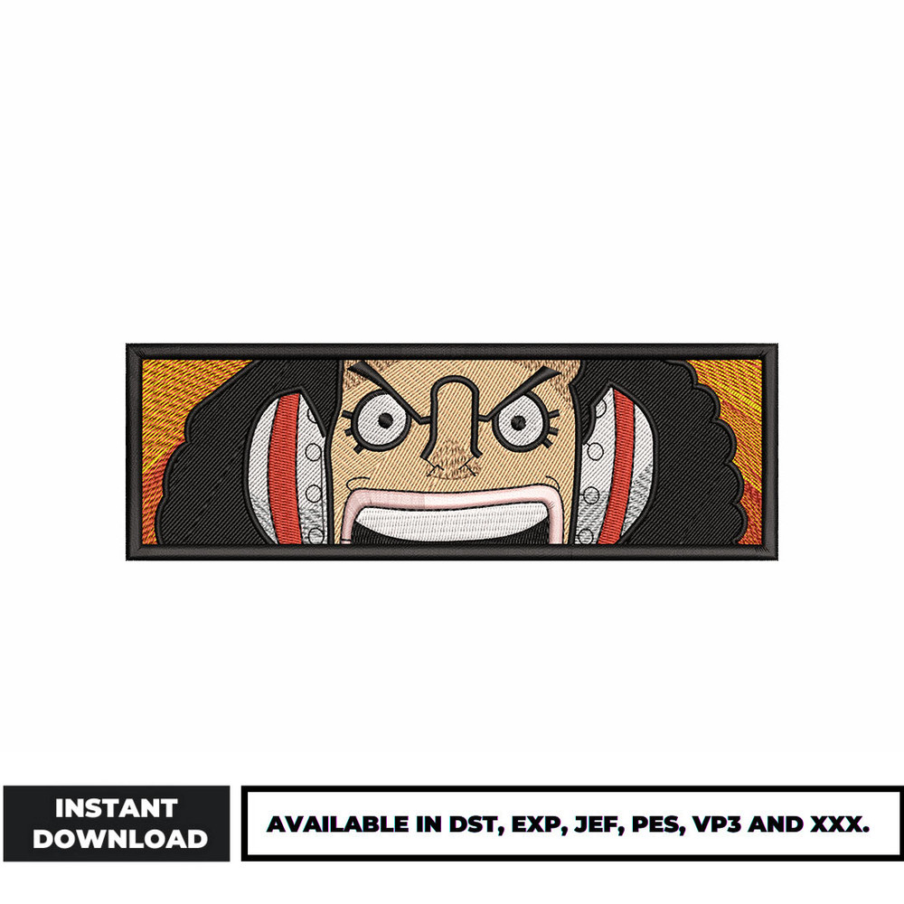 Usopp eyes embroidery design