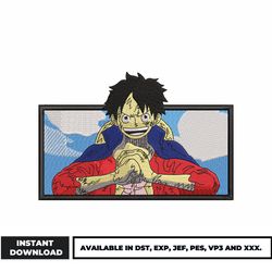 luffy box embroidery design, one piece embroidery, anime embroidery, embroidery file, instant download