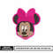 Minnie disney head embroidery design