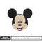 Mickey mouse head embroidery design