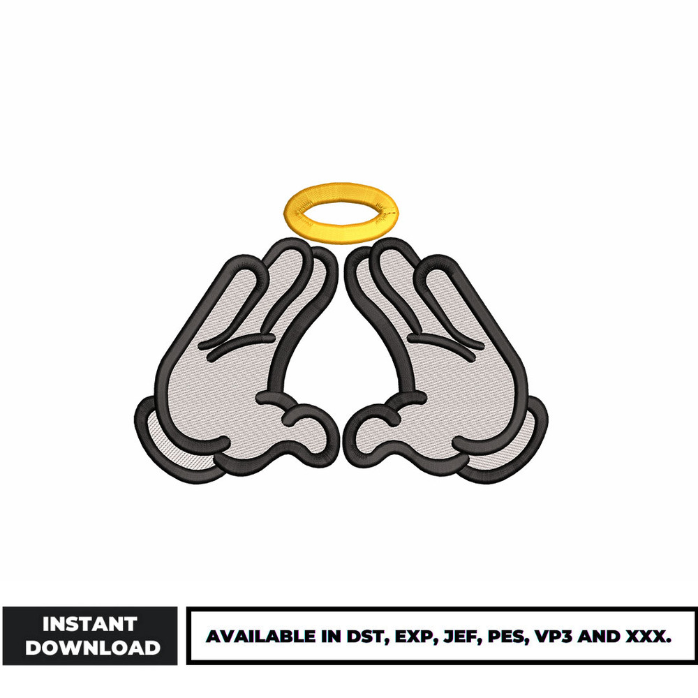 Mickey hand embroidery design