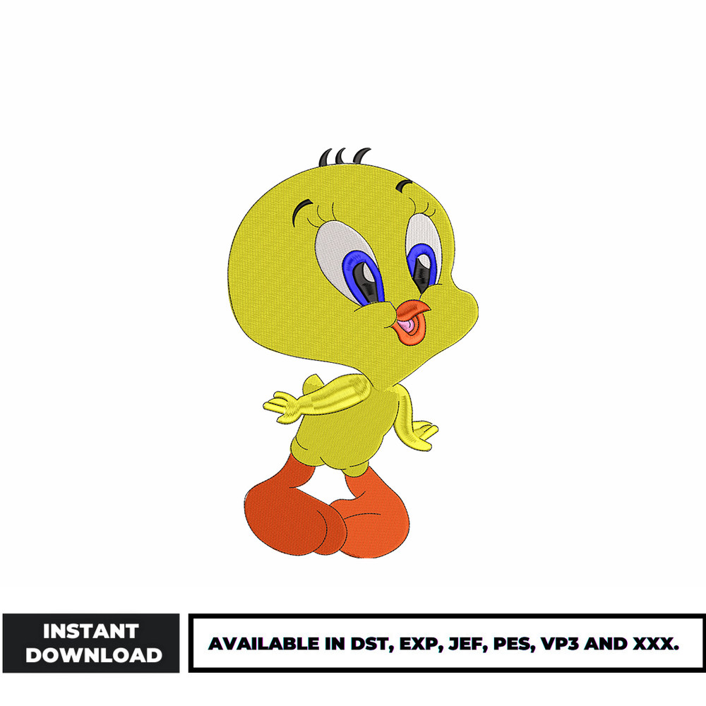 Tweety embroidery design