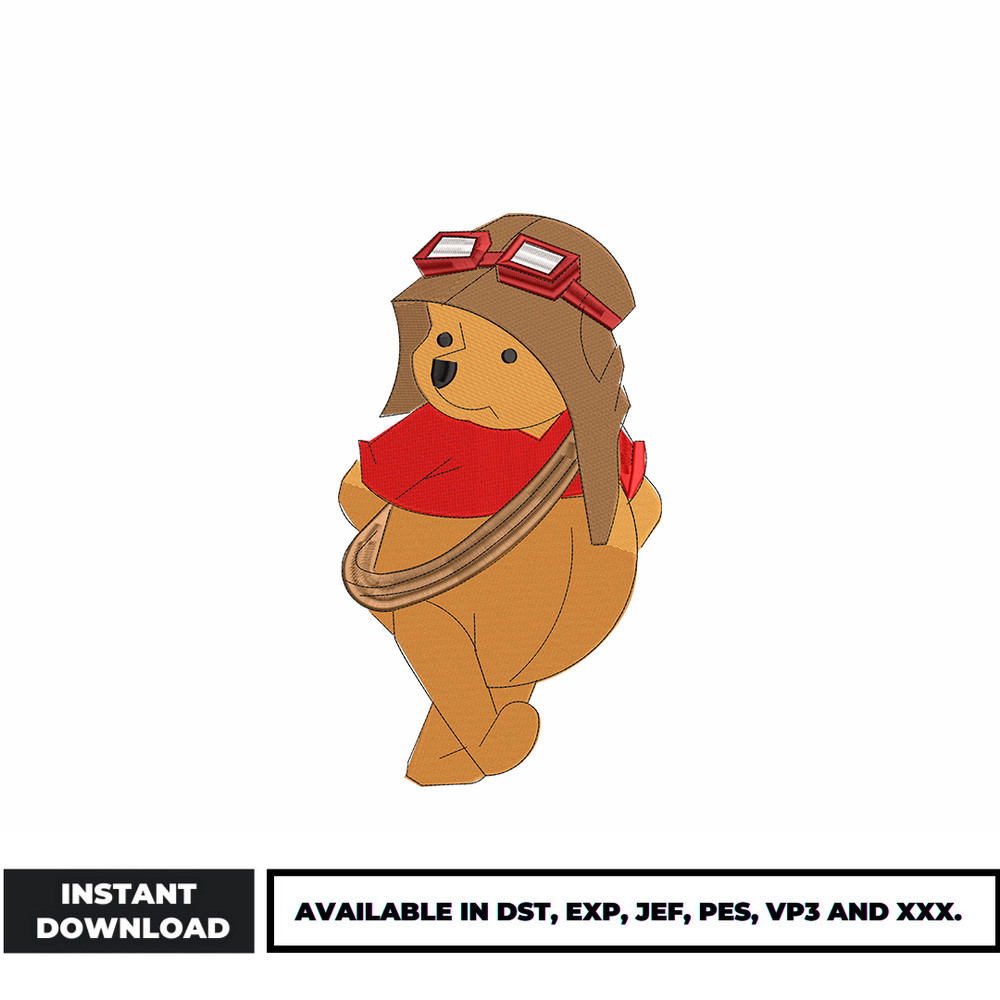 Winnie the pooh embroidery design