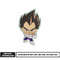 Vegeta chibi embroidery design