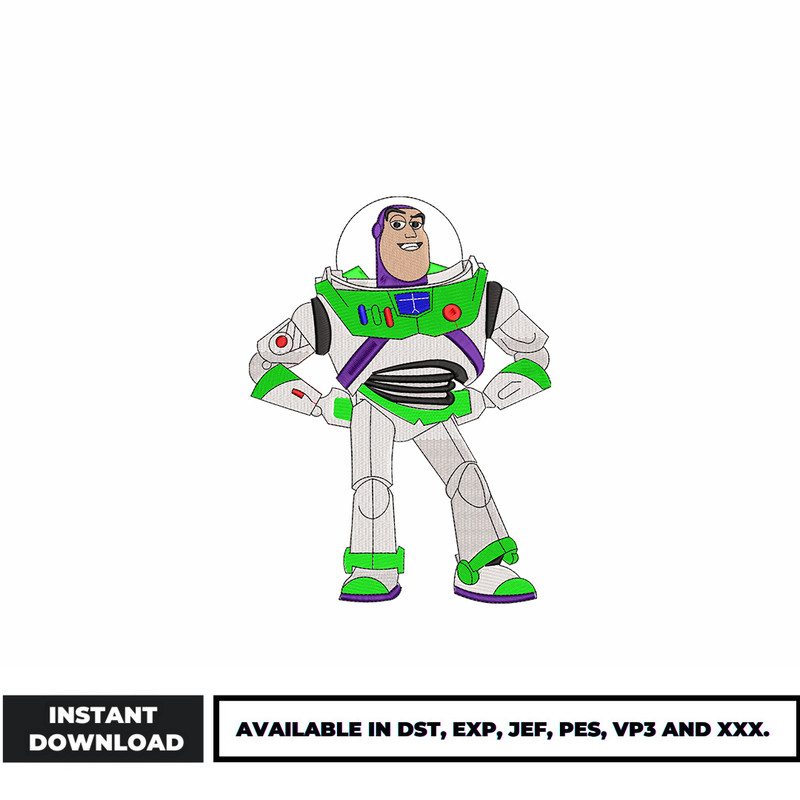 Buzz Lightyear embroidery design