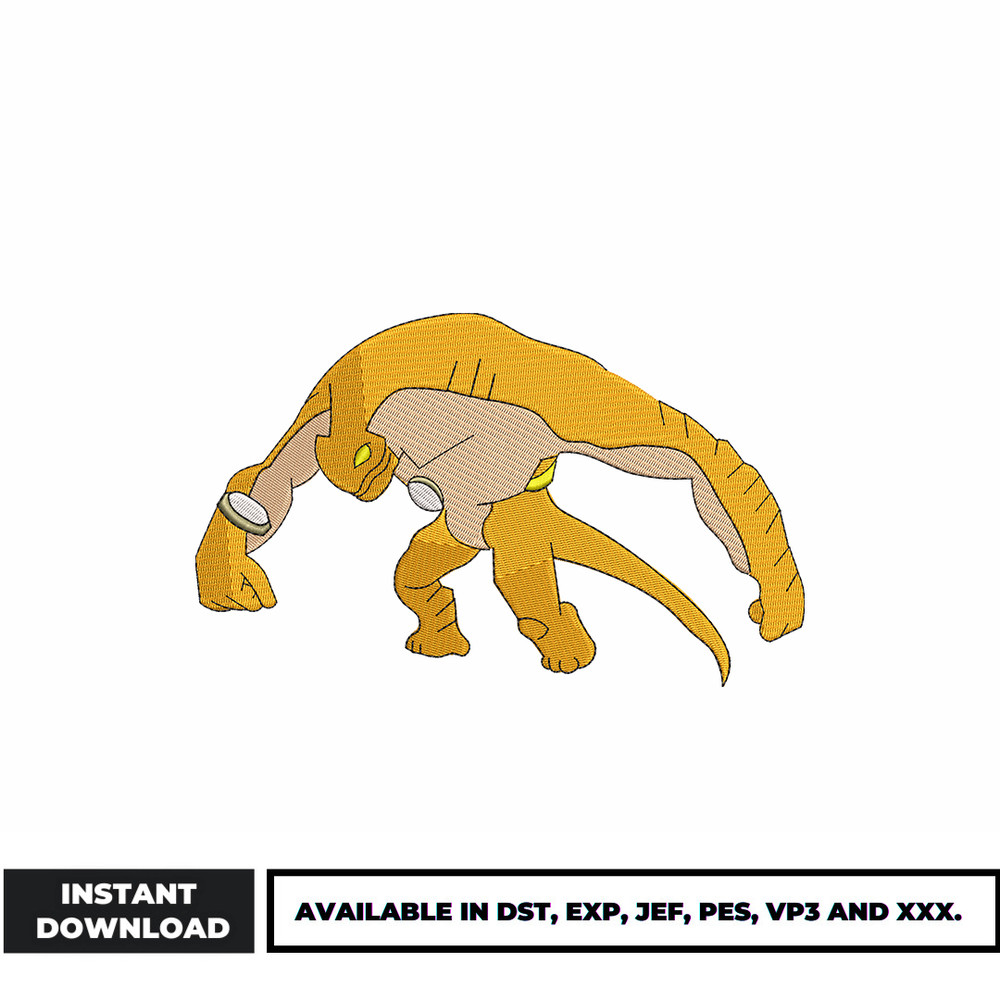 Humungousaur embroidery design
