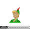 Peter pan face embroidery design