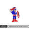Captain America cartoon embroidery design