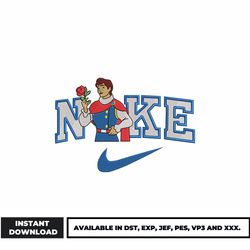 prince snow white nike embroidery design, disney embroidery, cartoon embroidery, embroidery file, digital download