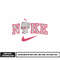 Bear cute Nike embroidery design